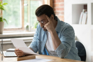 stressed thinking about bankruptcy